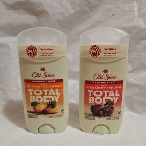 Old Spice Total Body Deodorant Mandarin & Sandalwood and Black Cherry & Bourbon